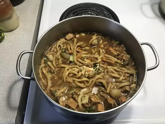 Japanese Nabeyaki Udon Soup