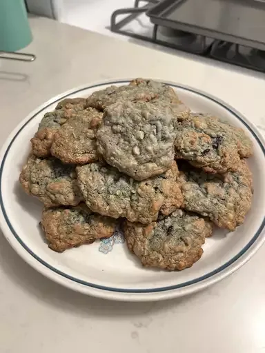 Blueberry Oatmeal Chocolate Chip Cookies