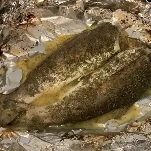 Foil Barbecued Trout with Wine