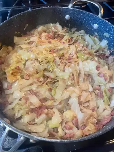 Irish Fried Cabbage with Bacon