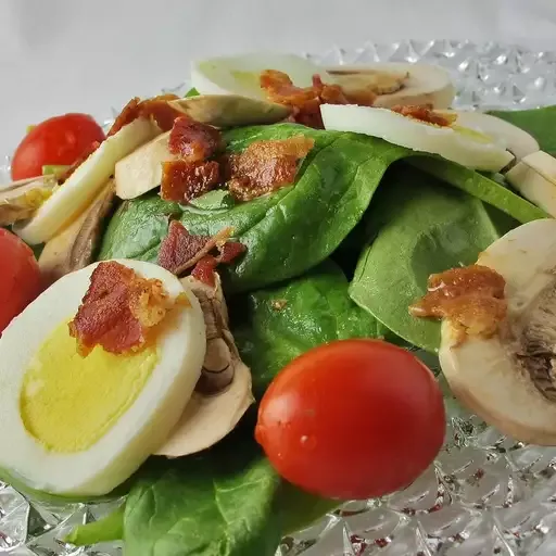 Spinach and Mushroom Salad