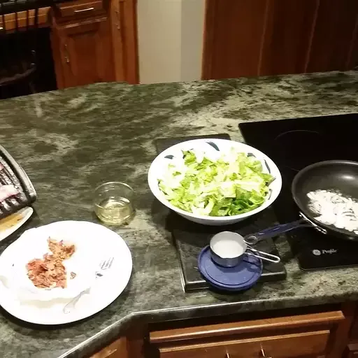 Lettuce with Hot Bacon Dressing