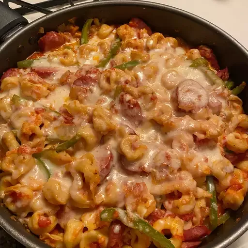 Smoked Sausage and Tortellini Skillet