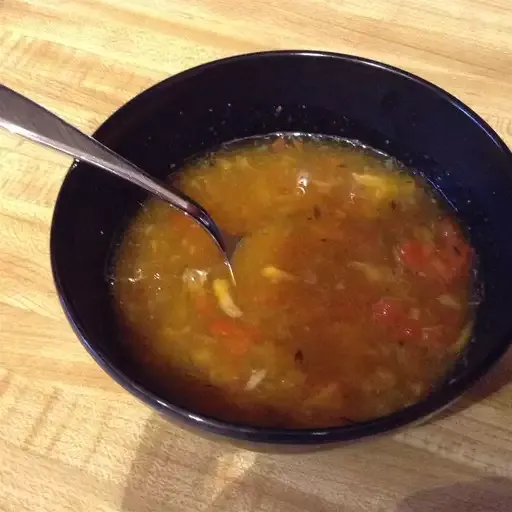 Rainbow Roasted Pepper Soup