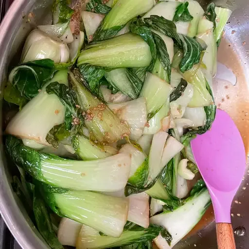 Quick Baby Bok Choy with Garlic