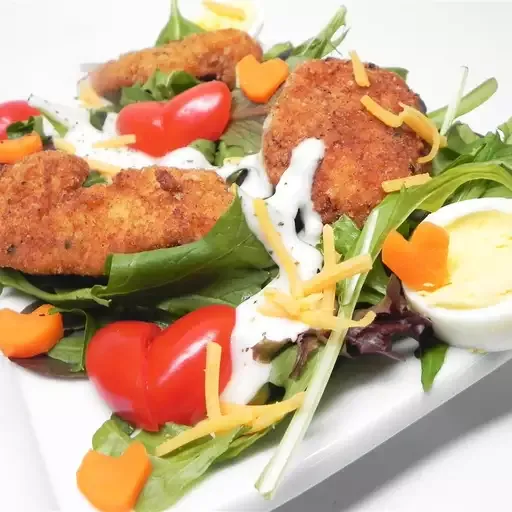 Fried Chicken Dinner Salad