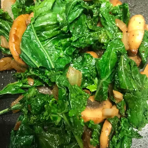 Kale and Mushroom Side