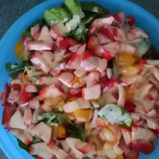 Strawberry Romaine Summer Salad