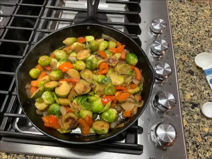 Skillet-Braised Brussels Sprouts