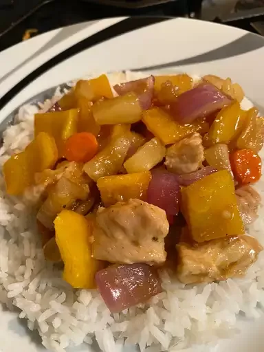 Sheet Pan Sweet and Sour Chicken