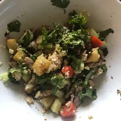 Greek Chicken and Potato Bowl