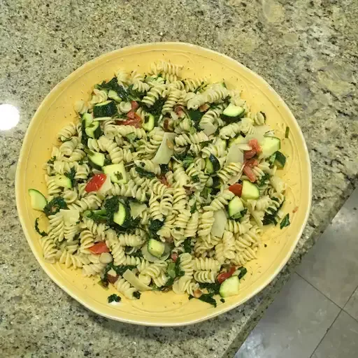 Creamy Summer Pasta Salad with BelGioioso Shaved Parmesan