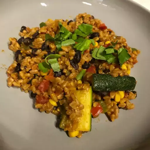 Vegetarian Farro Skillet