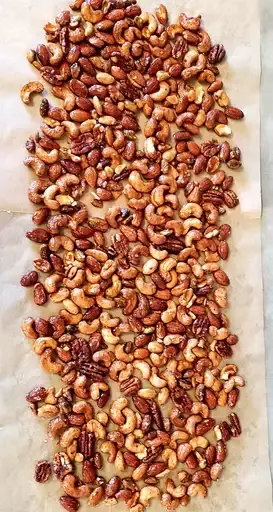 Sweet, Salty, Spicy Party Nuts