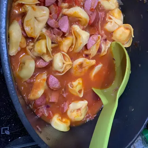 Smoked Sausage and Tortellini Soup