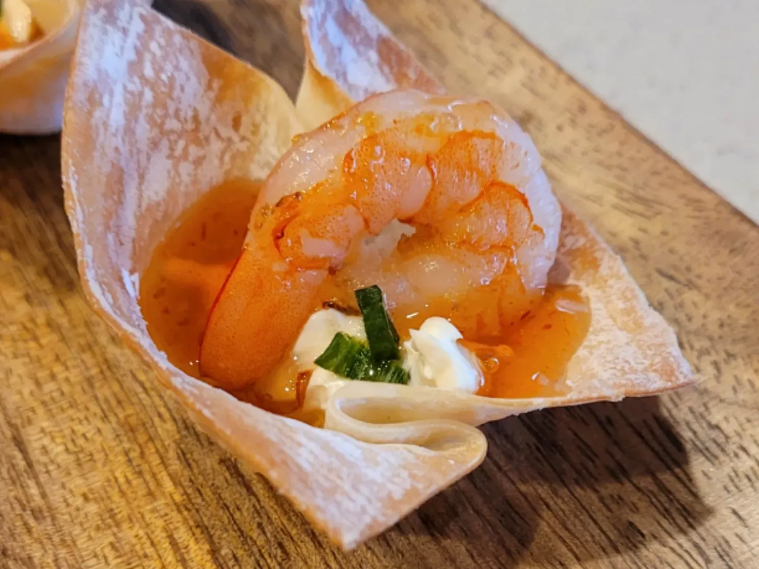 Thai Shrimp Wonton Cups