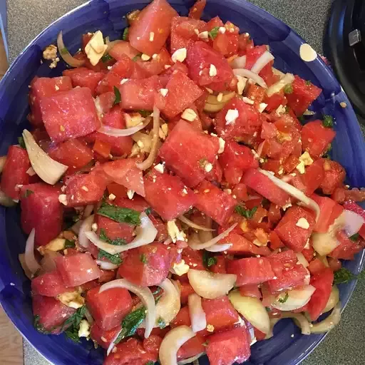 Tomato Watermelon Salad