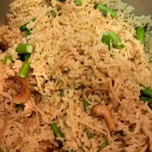 Asparagus Cashew Rice Pilaf