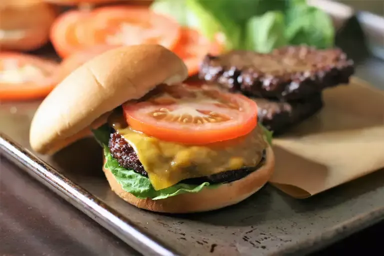 Air Fryer Hamburgers