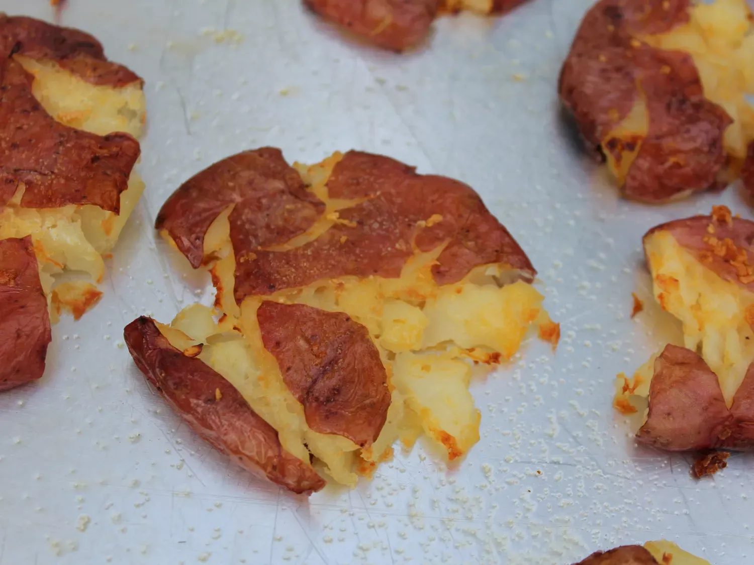 Chili Oil Smashed Potatoes