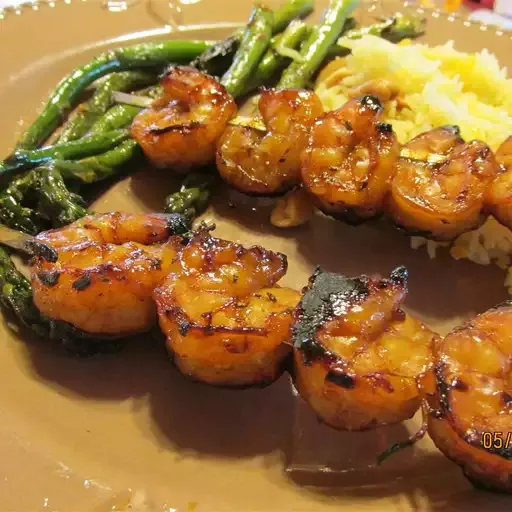 Sweet Grilled Shrimp Skewers