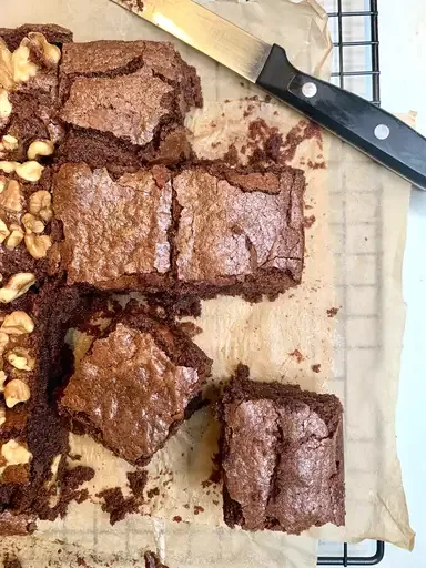 Ghirardelli One-Bowl Flourless Brownies