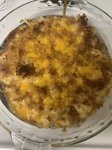 Three-Cheese Cauliflower Casserole