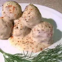 Danish Meatballs with Dill Sauce