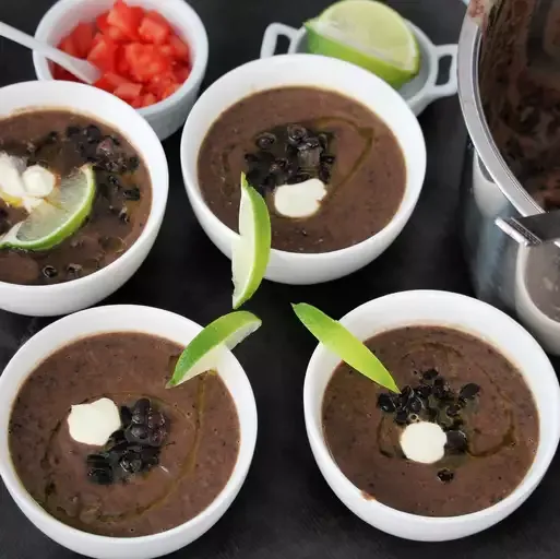 Instant Pot Spicy Black Bean Soup (Vegan)