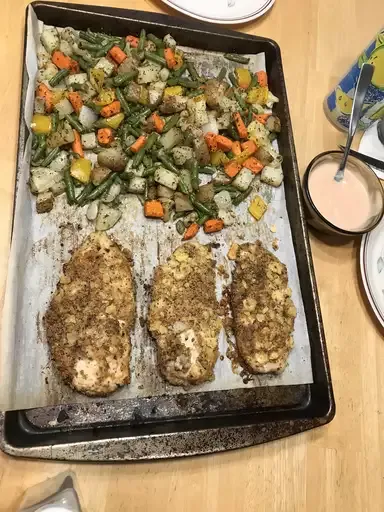 Sheet Pan Parmesan Chicken and Veggies