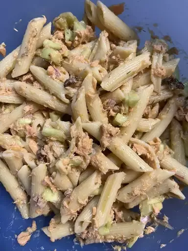 Mediterranean Salmon Pasta Salad