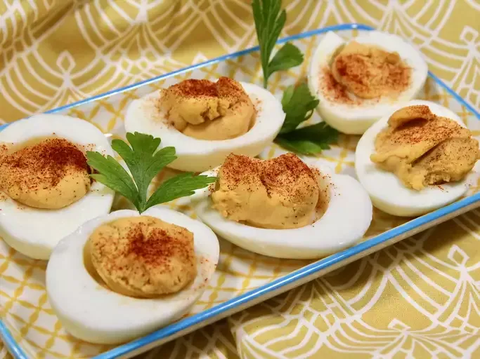 Sriracha Deviled Eggs