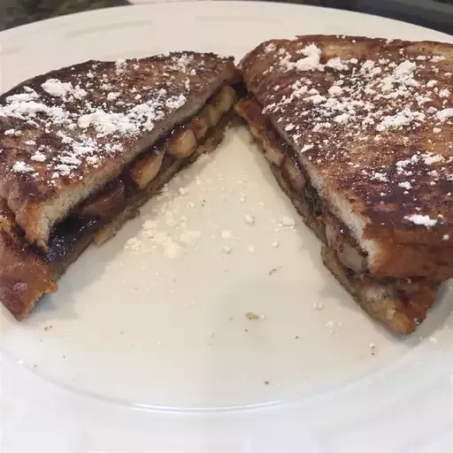 Banana and Nutella French Toast