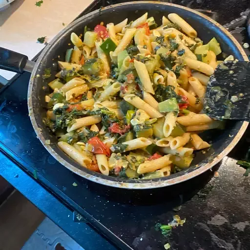 Creamy Summer Pasta Salad with BelGioioso Shaved Parmesan