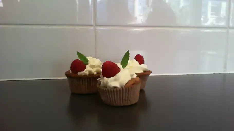 Dark Chocolate Souffle Cupcakes