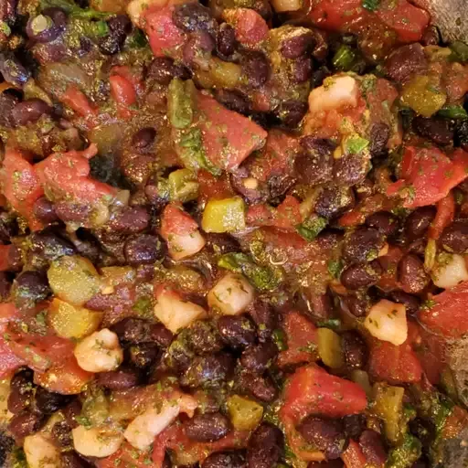 Black Bean, Corn, Tomato, and Shrimp Salad