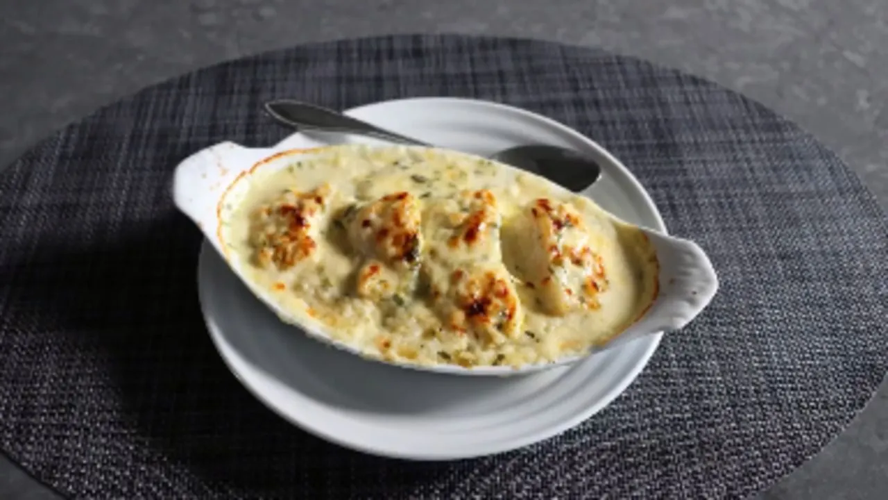 Creamy Cod and Potato Gratin