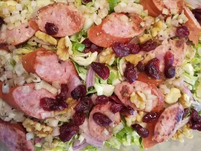 Hillshire Farm Smoked Sausage and Brussels Sprout Salad