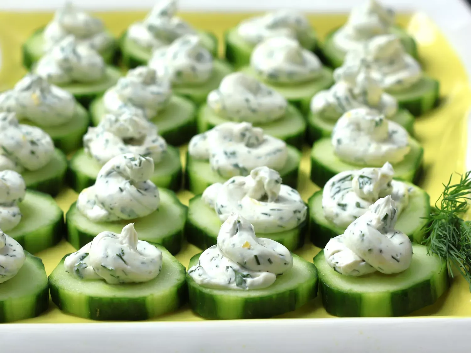 Herby Lemon Cucumber Bites