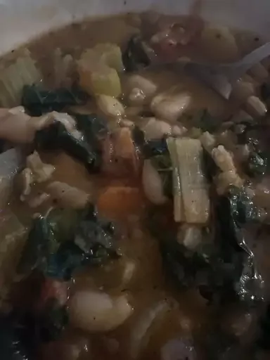 Kale, White Bean, and Farro Stew