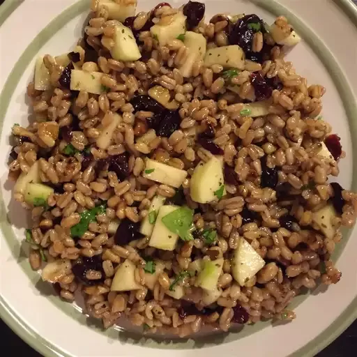 Cherry Farro Salad with Sweet Vinaigrette