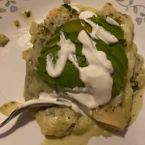 Shrimp Enchiladas Suizas