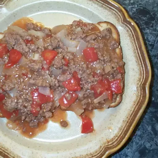 U.S. Navy Minced Beef On Toast