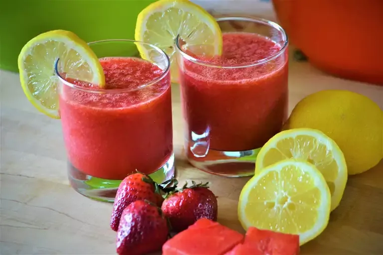 Watermelon and Strawberry Lemonade