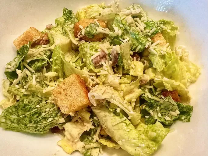 Classic Caesar Salad with Homemade Croutons