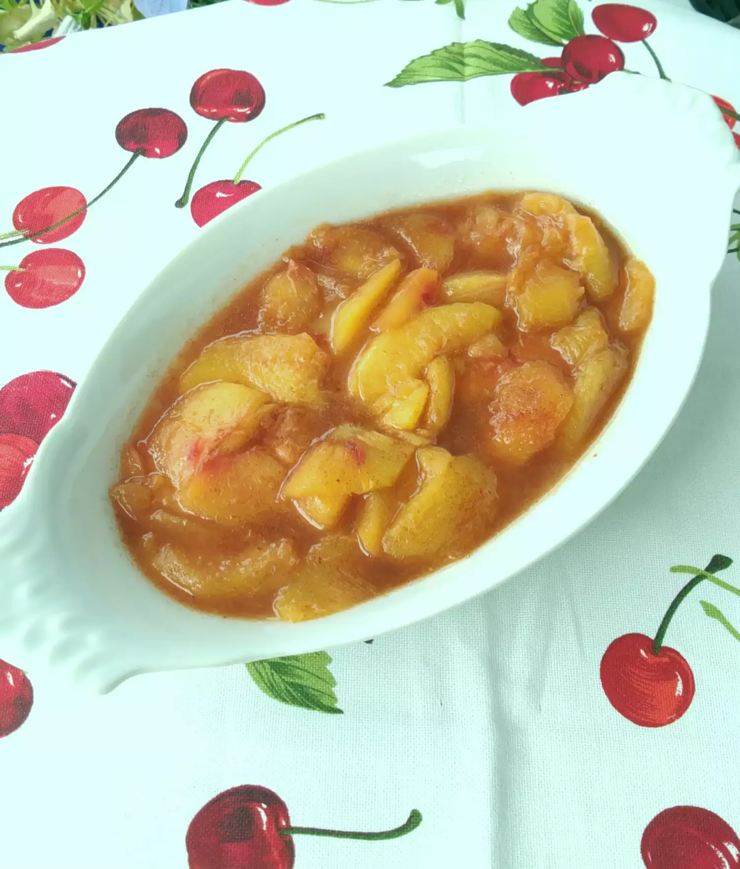 Grilled Peaches in Foil