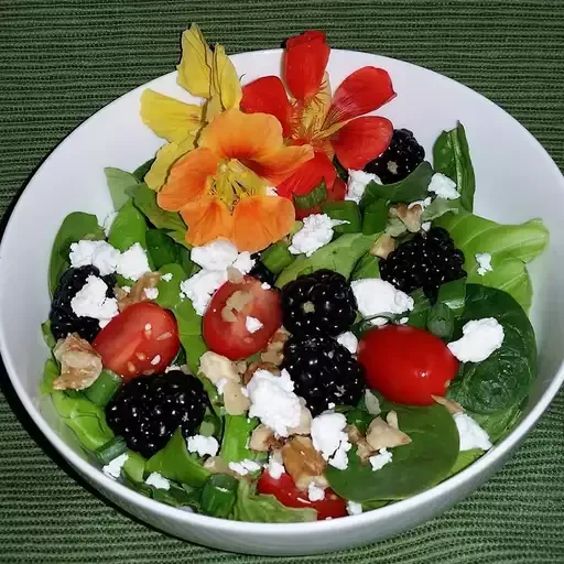 Blackberry Spinach Salad