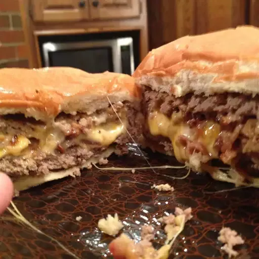 Easy Bacon, Onion, and Cheese-Stuffed Burgers