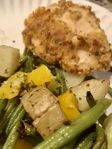 Sheet Pan Parmesan Chicken and Veggies