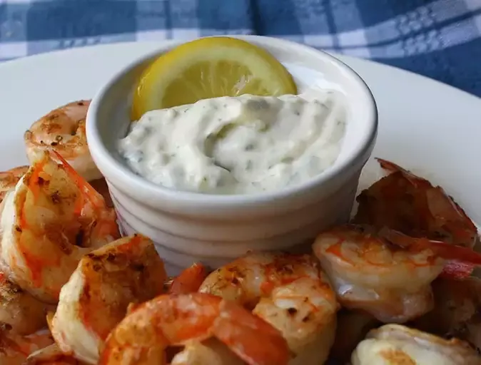 Grilled Shrimp with Lemon Aioli